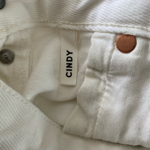 GRLFRND The Cindy High Waist Denim Short White Granada Wash - Picture 8 of 10